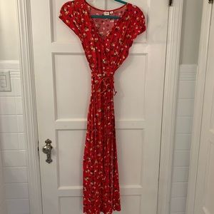 Gap wrap midi dress, beautiful pattern